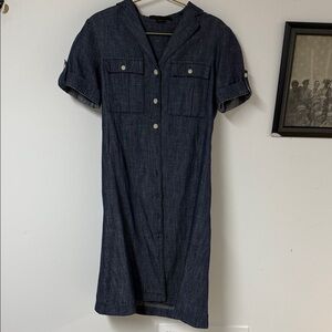 Worth Dark Blue Midi Dress